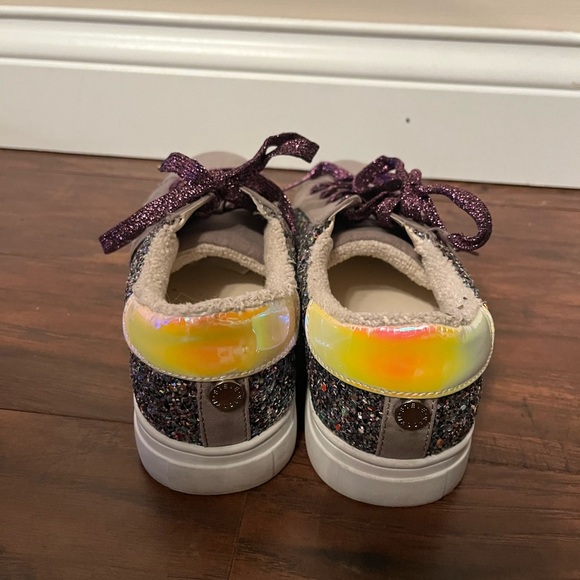 Steve Madden Rezume Glitter Sneakers-Girls Size 5 - Picture 3 of 9